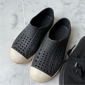 Native Black Slip-On Shoes